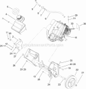 Engine, Gas Tank & Frame Assembly Diagram and Parts List for 33005 260000001-260999999 - 2006 Lawn Boy Snow Blower
